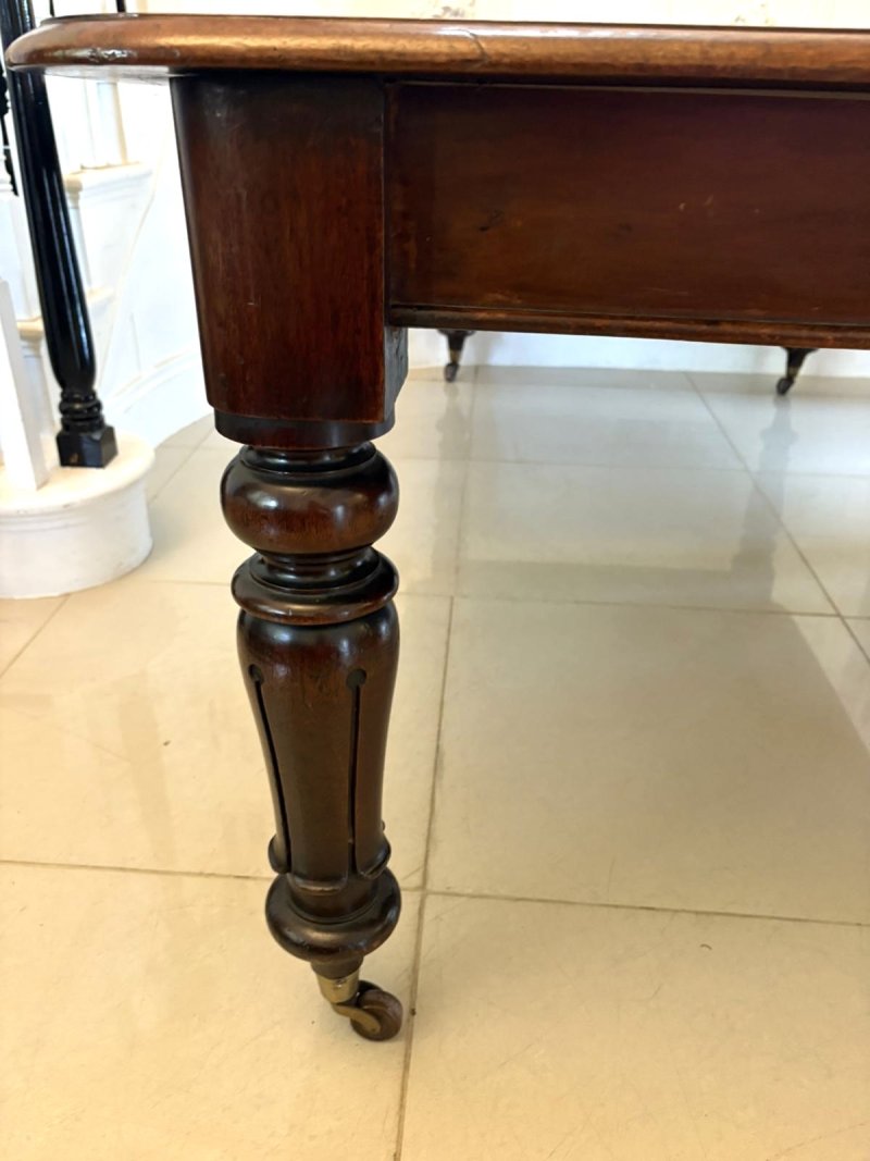 Antique Victorian Quality Mahogany 10 Seater Extending Dining Table - Image 11